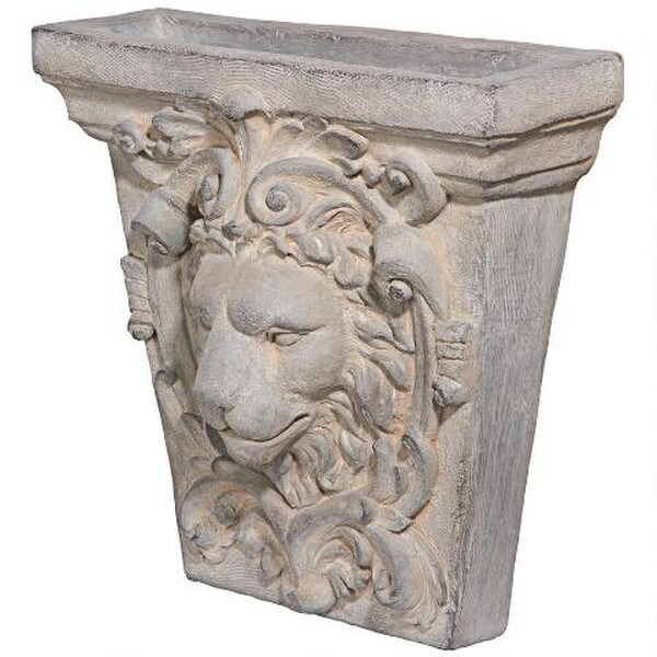 Lion face Architectural Keystone Wall Pocket Decorative archetypal large